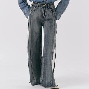 Storets Kyla Wide Leg Side Stripe Jean XS/S